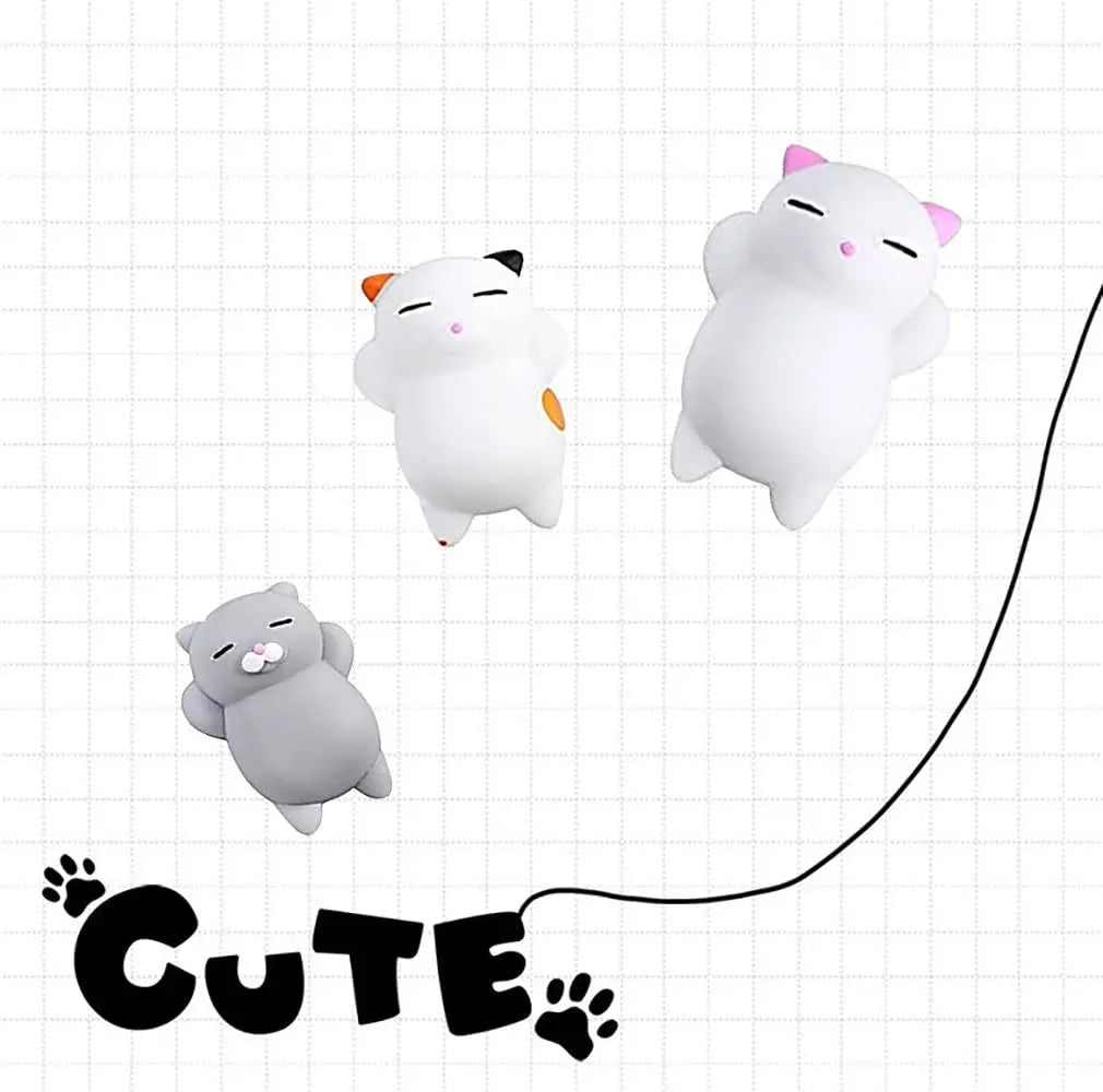 Mochi Squishy Cat Paw 5Pcs Kawaii Fidget Toy Stress Relief Squeeze Toy for Kids Adults Birthday Party Gift Goodie Bag Stuffer
