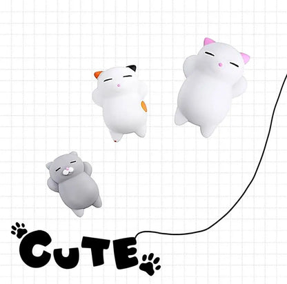 Mochi Squishy Cat Paw 5Pcs Kawaii Fidget Toy Stress Relief Squeeze Toy for Kids Adults Birthday Party Gift Goodie Bag Stuffer